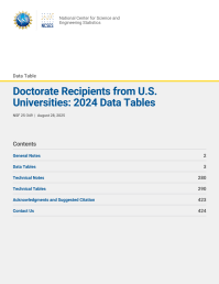 Doctorate Recipients from U.S. Universities: 2024 Data Tables.