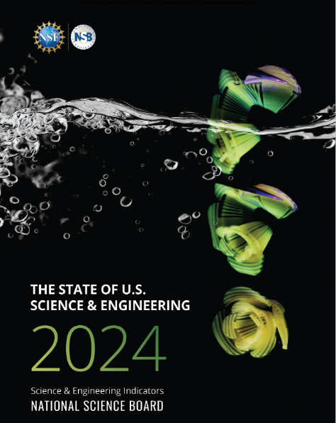 The State of U.S. Science and Engineering 2024 cover image.